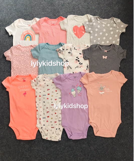 Bodysuit tay ngắn bé gái