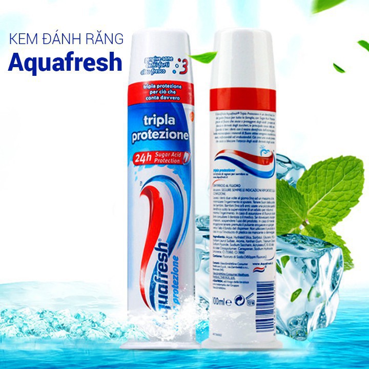 Kem đánh răng aquafresh ống