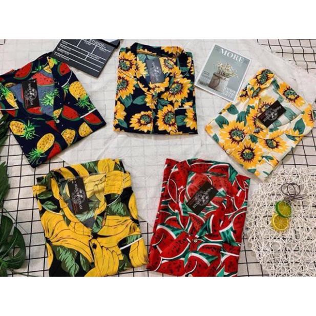 [ Khuyễn Mãi ]  Bộ pizama kate hoa quả - Áo Đi Biển  - Quần áo hoa quả | BigBuy360 - bigbuy360.vn