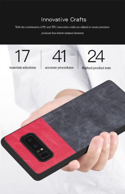 Ốp Samsung Galaxy Note 8 vân da bò dẻo trong thời trang cao cấp siêu đẹp