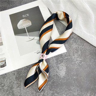 Khăn turban kẻ - Khăn vuông 50x50