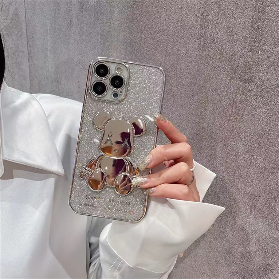 Ốp ĐiệN ThoạI HọA TiếT GấU Cho iPhone 14 13 12 11 Pro Max X XR Xs Max 8 7 6 6s Plus Se 2020