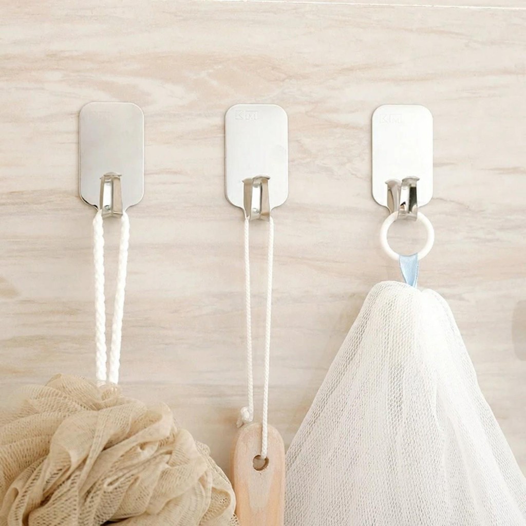 Set 6 Móc Treo Đồ, Móc Dán Tường Treo Quần Áo Đa Năng Tiện Lợi Chịu Lực 2KG