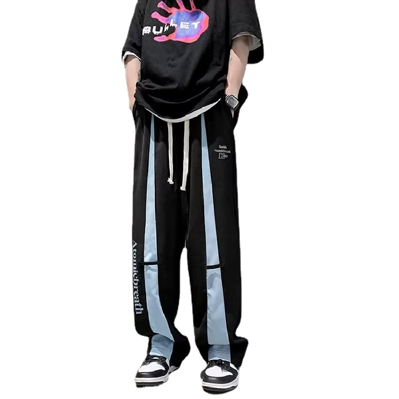 Quần harem Dáng Rộng Lưng Thun Thoải Mái Phong Cách Hip Hop Đường Phố Hàn Quốc Cho Nam Cỡ Lớn M-3XL