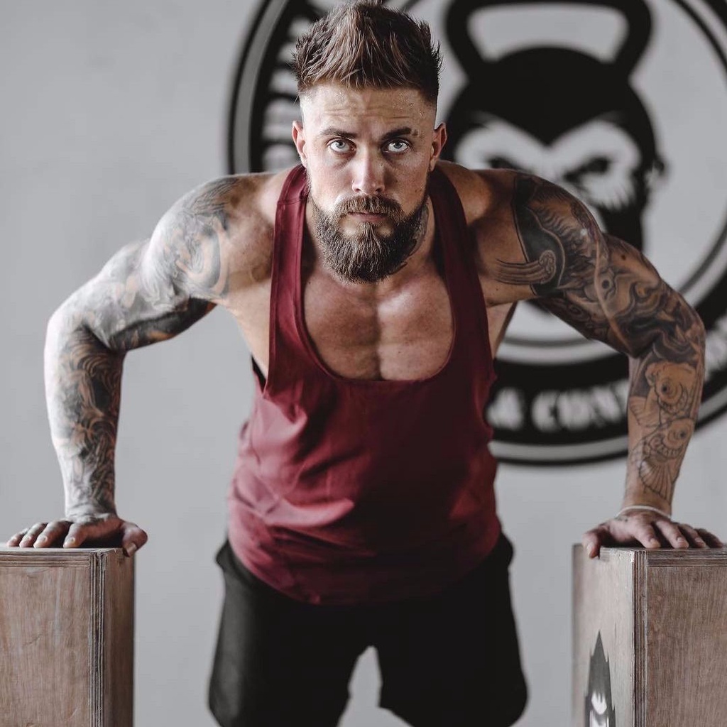 Đen Áo Thun Ba Lỗ Thể Thao Thời Trang Mùa Hè Dành Cho Nam