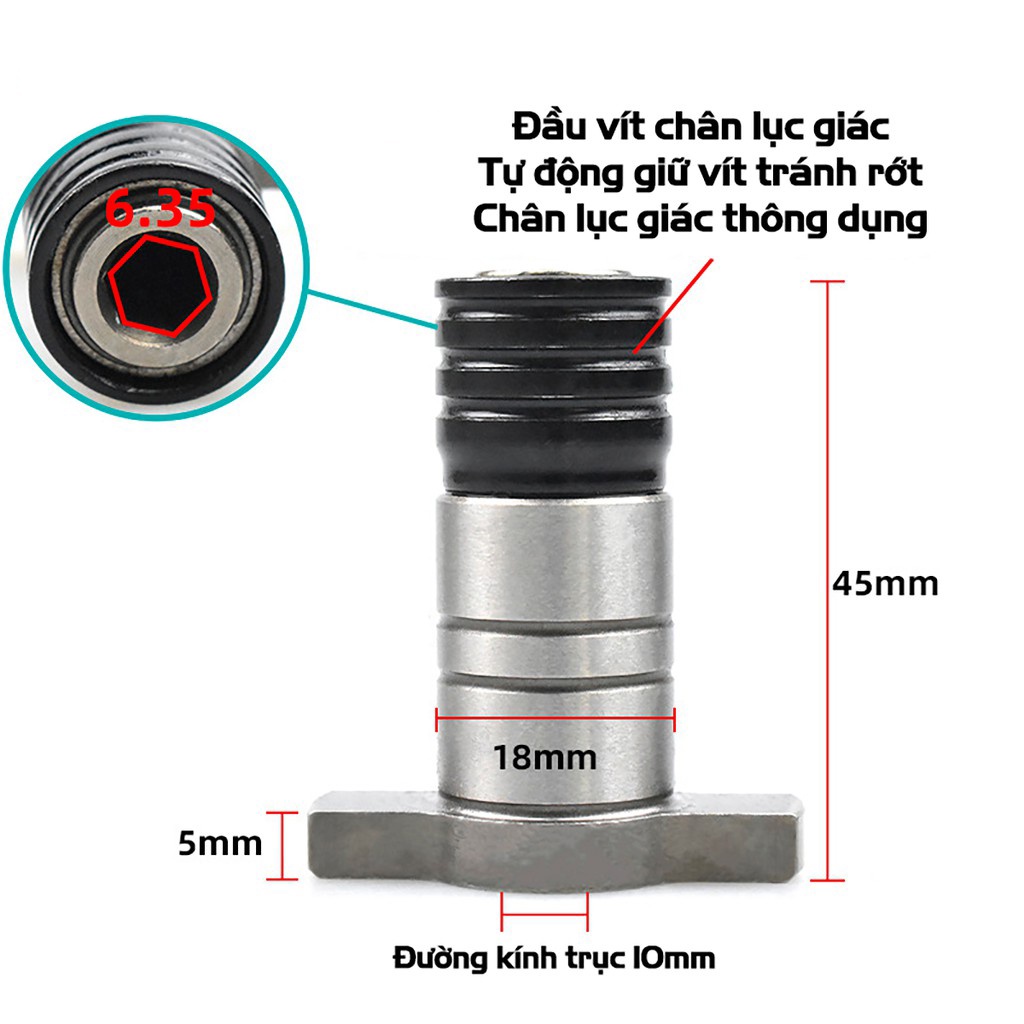 Đầu chữ T thay thế cho máy siết bulong