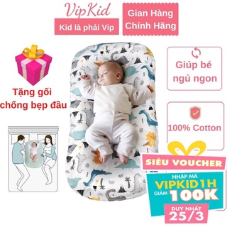 Đệm ngủ cho bé Carekids, nệm cho bé ngủ ngon, hàng 2 lớp (tặng kèm gối)- VipKid