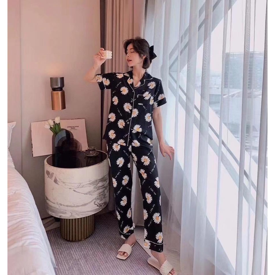 [FreeShip] Pijama Lụa Cao Cấp✯Đồ Mặc Nhà Đồ Bộ Mặc Nhà Chất Lụa Siêu Mềm Siêu Mịn - Sillk