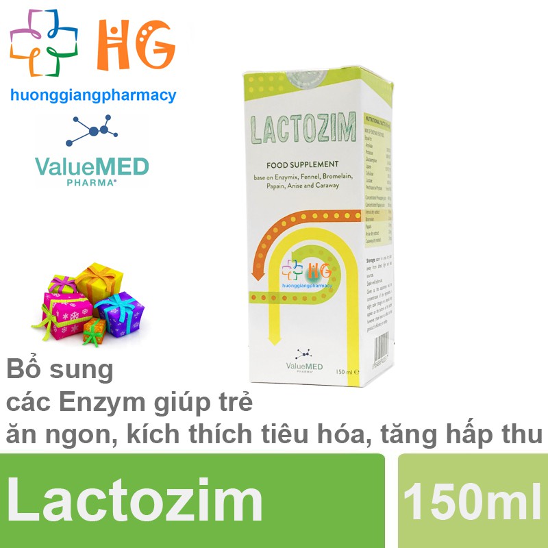 Lactozim. Men tiêu hóa hóa hỗ trợ trẻ biếng ăn, giúp bé ăn ngon, tiêu hóa tốt, tăng cường sức đề kháng cho bé