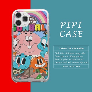 Ốp lưng Gumball và các bạn đáng yêu iPhone12promaxXS XR nữ 8plus mềm 7Plus X XR Xs Max 6 6s BLUGUB0068