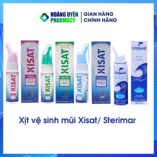 Xịt mũi Xisat Sterimar giúp vệ sinh mũi người lớn trẻ em