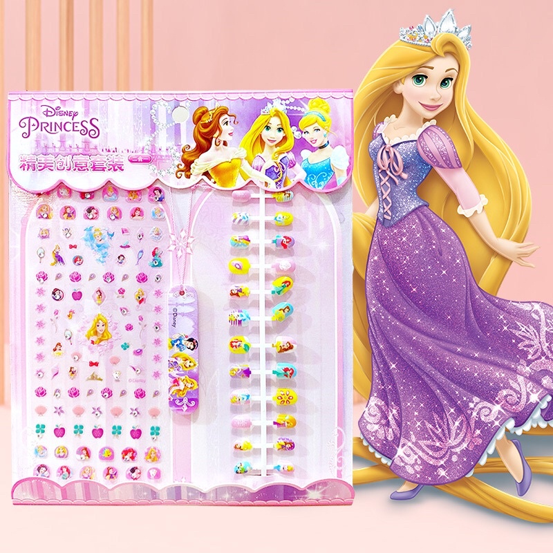 Sét 24 miếng dán móng tay và sticker trang trí móng cho bé
