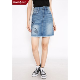 Chân váy Jeans Nữ XJ328J509 GENVIET