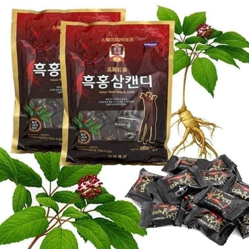 Kẹo hắc sâm thượng hạng Hàn Quốc 300gr/gói