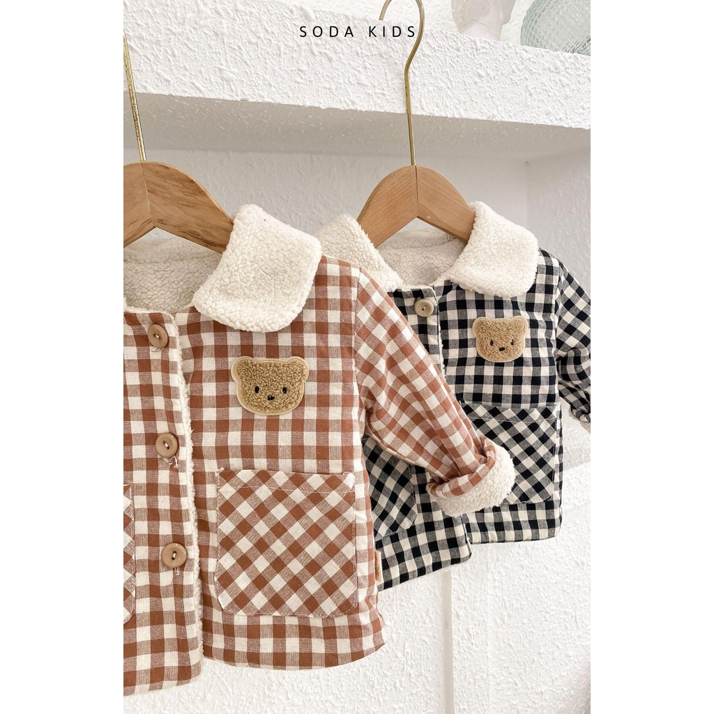 Áo khoác lót bông Teddy cho bé SODA KIDS