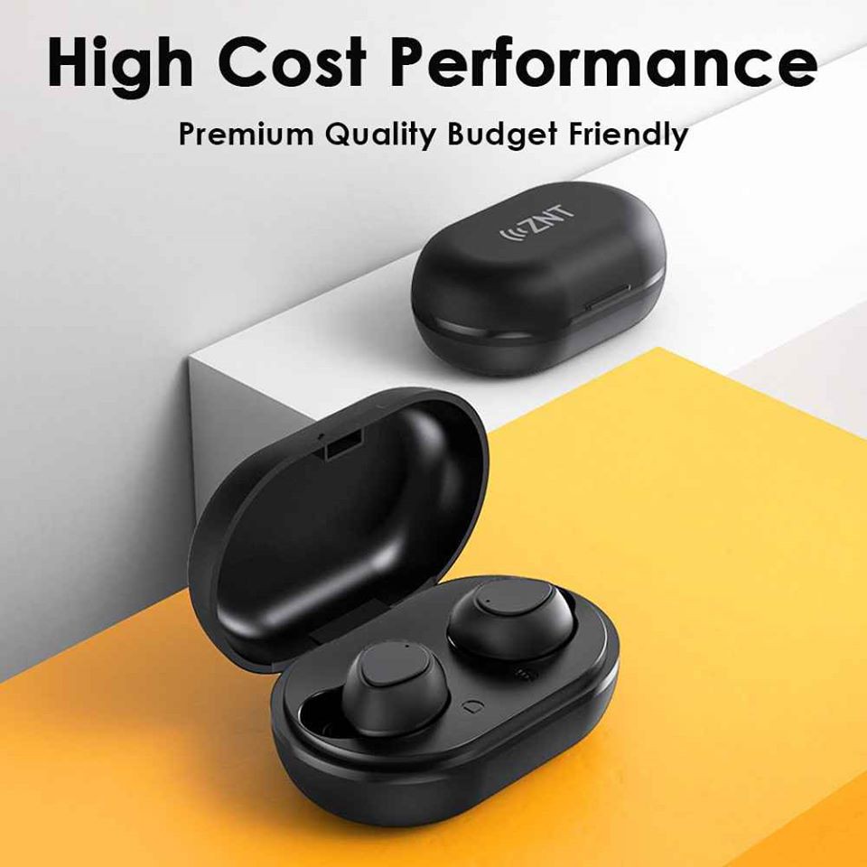 Tai nghe nhét tai không dây AirBuds Bluetooth 5.0 Kèm Mic Hỗ trợ cuộc gọi âm thanh Hộp sạc 600 mAh Âm thanh Hifi sắc nét