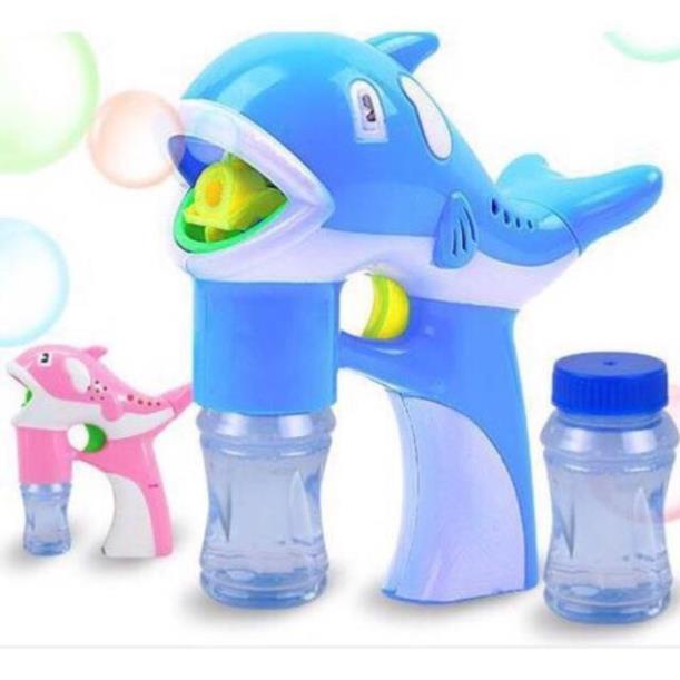 Đồ chơi thổi bong bóng xà phòng hình cá heo T77-1