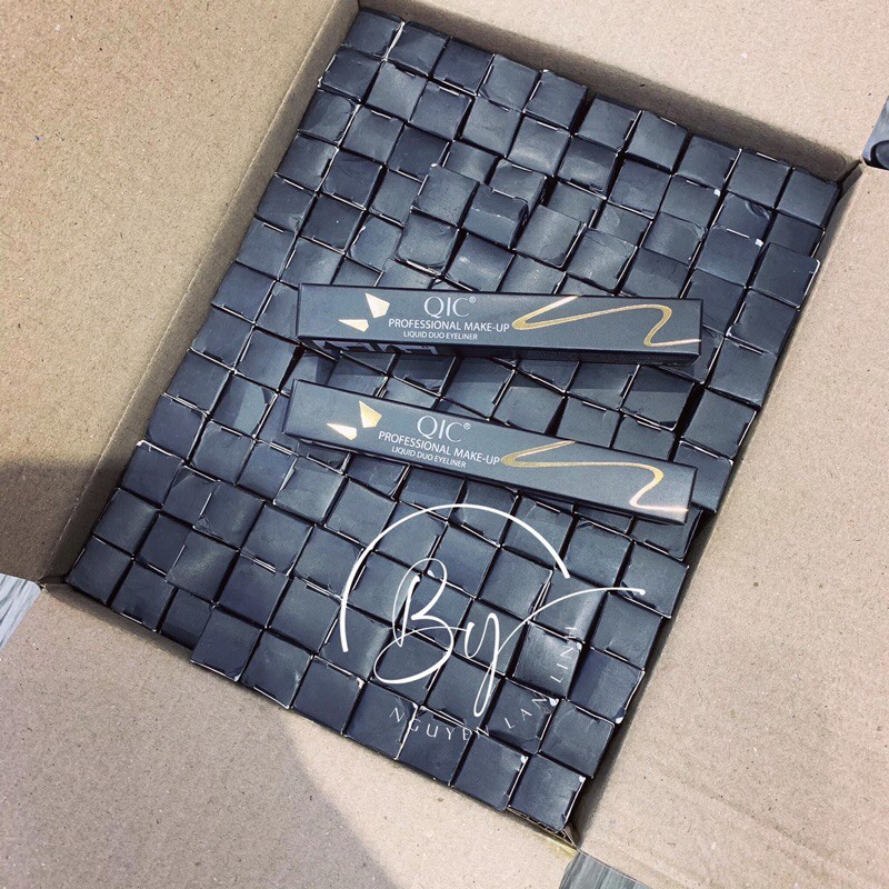 Bút kẻ mắt hai đầu,Bút kẻ mắt QIC, CHỐNG NƯỚC, ( KÈM VIDEO VÀ ẢNH HƯỚNG DẪN