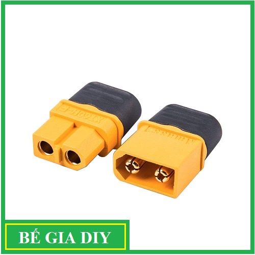 Jack cắm pin Amass XT60H, Jack cắm pin Lipo chịu dòng cao dùng cho xe RC, máy bay điều khiển RC