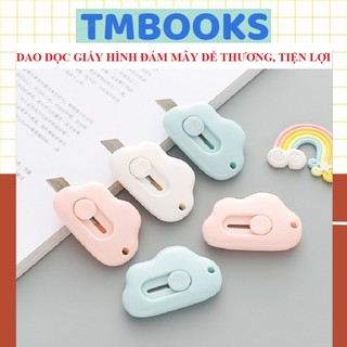 [Free Ship Đơn 50k ] Dao dọc giấy mini hình đám mây nhỏ gọn tiện dụng, dễ thương - Dao dọc giấy TMBOOKS