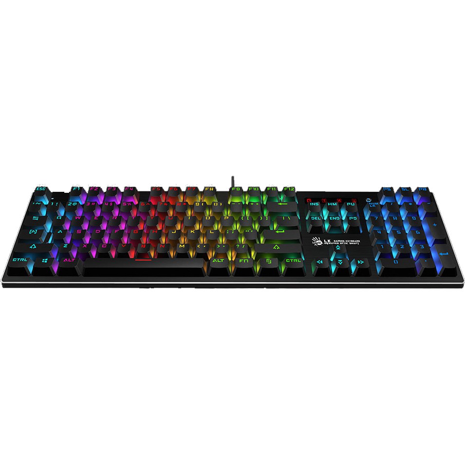 BÀN PHÍM CƠ FULL RGB GAMING A4TECH B820R- Tốc độ phản ứng 0.2ms nhanh nhất thế giới