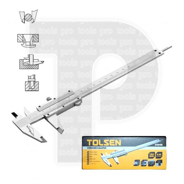 Thước kẹp Tolsen 150mm 35048
