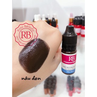 Mực phun mày mí ROSY bong đậm nhanh bám dùng cho phun xăm thẩm mỹ 10ml