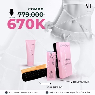 Combo đai siết eo Hyko + Kem tan mỡ Hyko