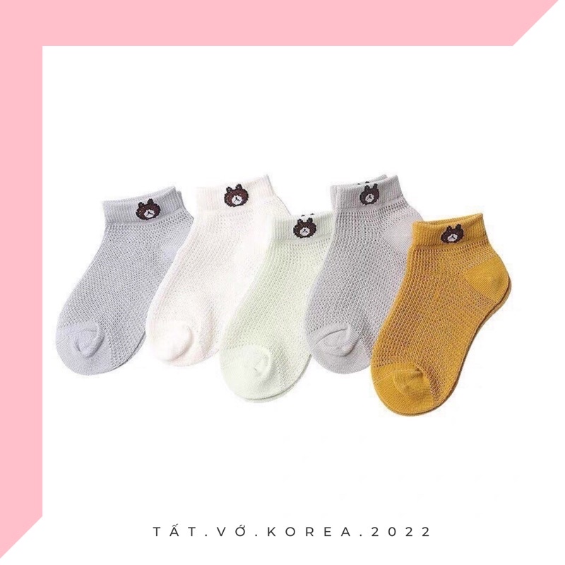 ❤FREE SHIP❤️TẤT LƯỚI GẤU CHO BÉ