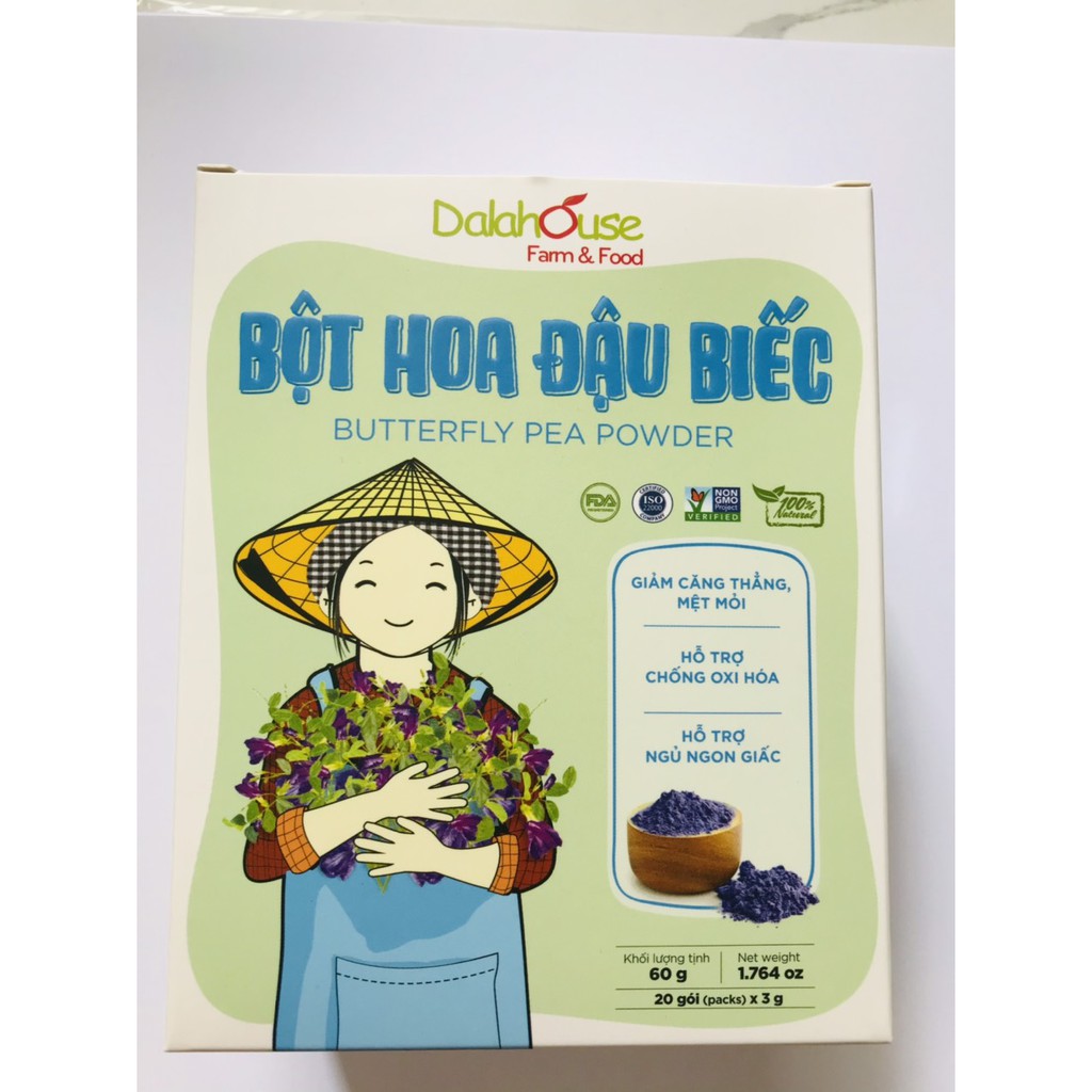 Bột hoa đậu biếc nguyên chất Dalahouse