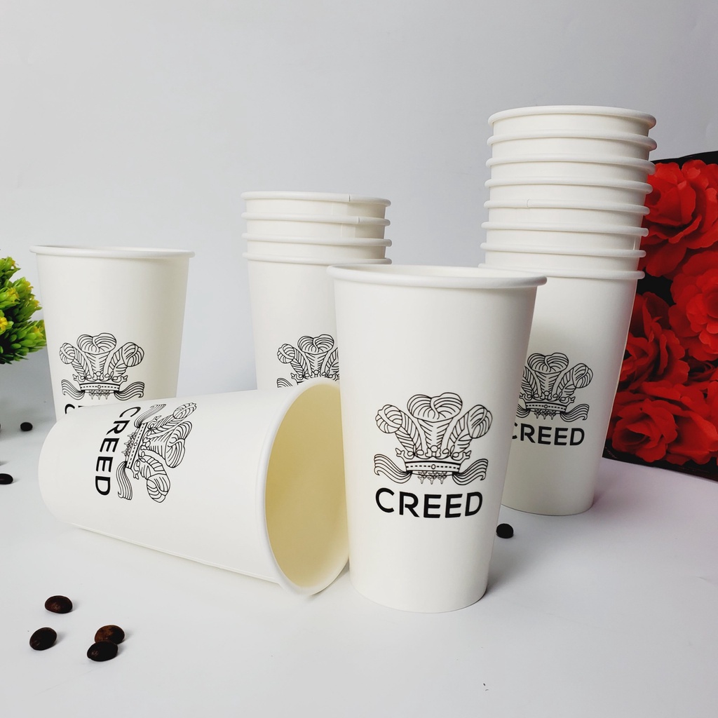 Set 50 cốc giấy 480ml CREED size 16oz siêu đẹp