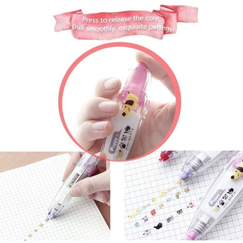 BÚT XÓA KÉO IN HÌNH DỄ THƯƠNG NHIỀU HỌA TIẾT TRANG TRÍ SỔ TAY