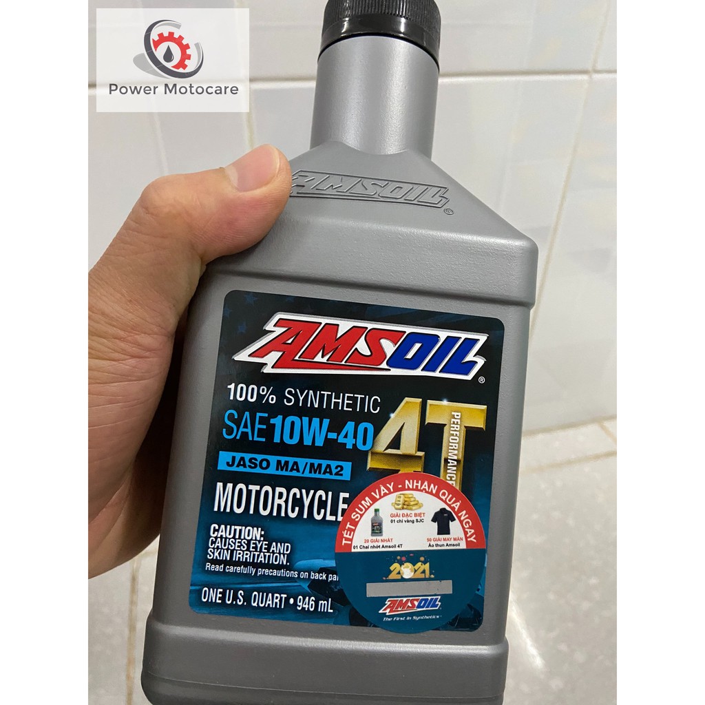 NHỚT AMSOIL 10W40 4T PERFORMANCE - DÀNH CHO XE SỐ