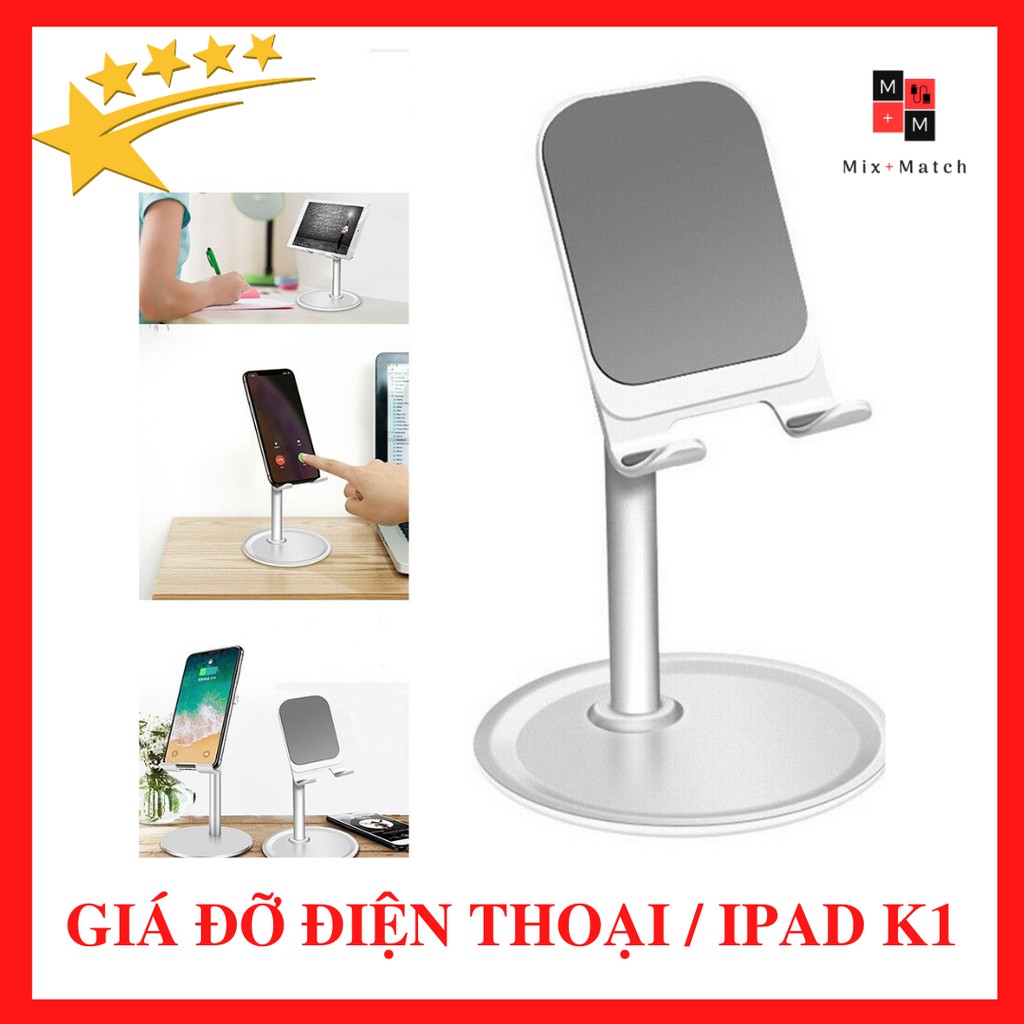 Giá đỡ điện thoại và máy tính bảng K1 hợp kim nhôm