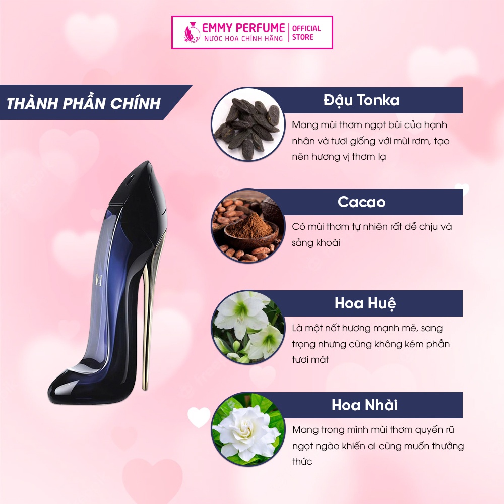 Nước hoa nữ Carolina Herrera Good Girl EDP/ Good Girl sᴜᴘʀᴇᴍᴇ Cô nàng Trẻ trung Cá tính Gợi cảm EmmyPer