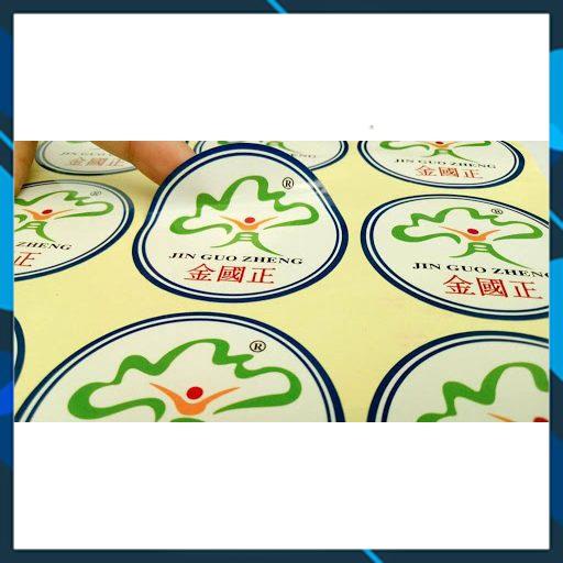 DECAL GIẤY COUCHE( IN MỰC DẦU VÀ LASER) CUỘN 0.30*500m