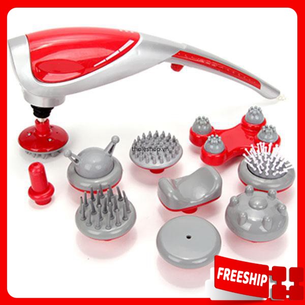 Máy massage  🔖1 ĐỔI 1 🔖   Máy massage cầm tay 10 đầu King Massager sử dụng cho người già, người cao tuổi giảm đau 2202