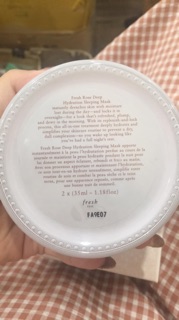 Mask FRESH Rose deep hydration sleeping