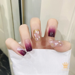 Móng Tay Giả Đầu Vuông Dáng Dài Thời Trang Thanh Lịch Cho Nữ