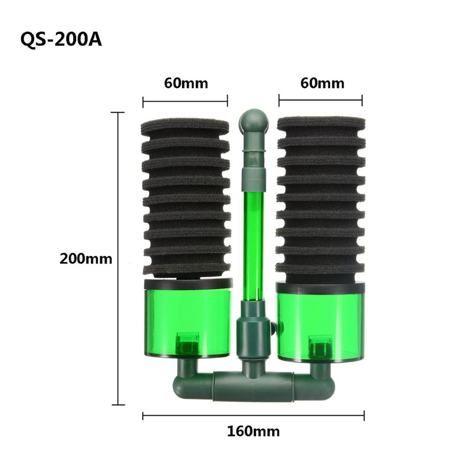 Lọc sủi vi sinh cao cấp Bio QS-200A nuôi cá, tép cảnh.