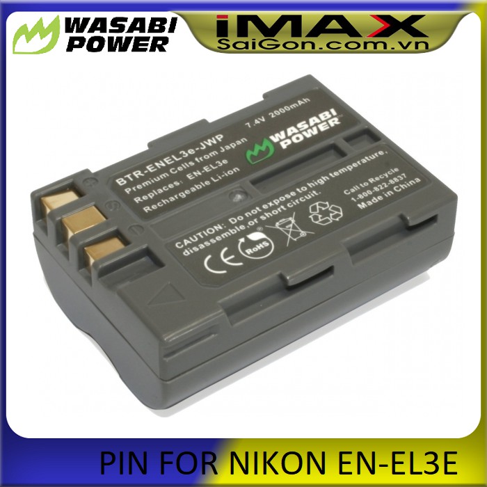 PIN MÁY ẢNH WASABI FOR NIKON EN-EL3E