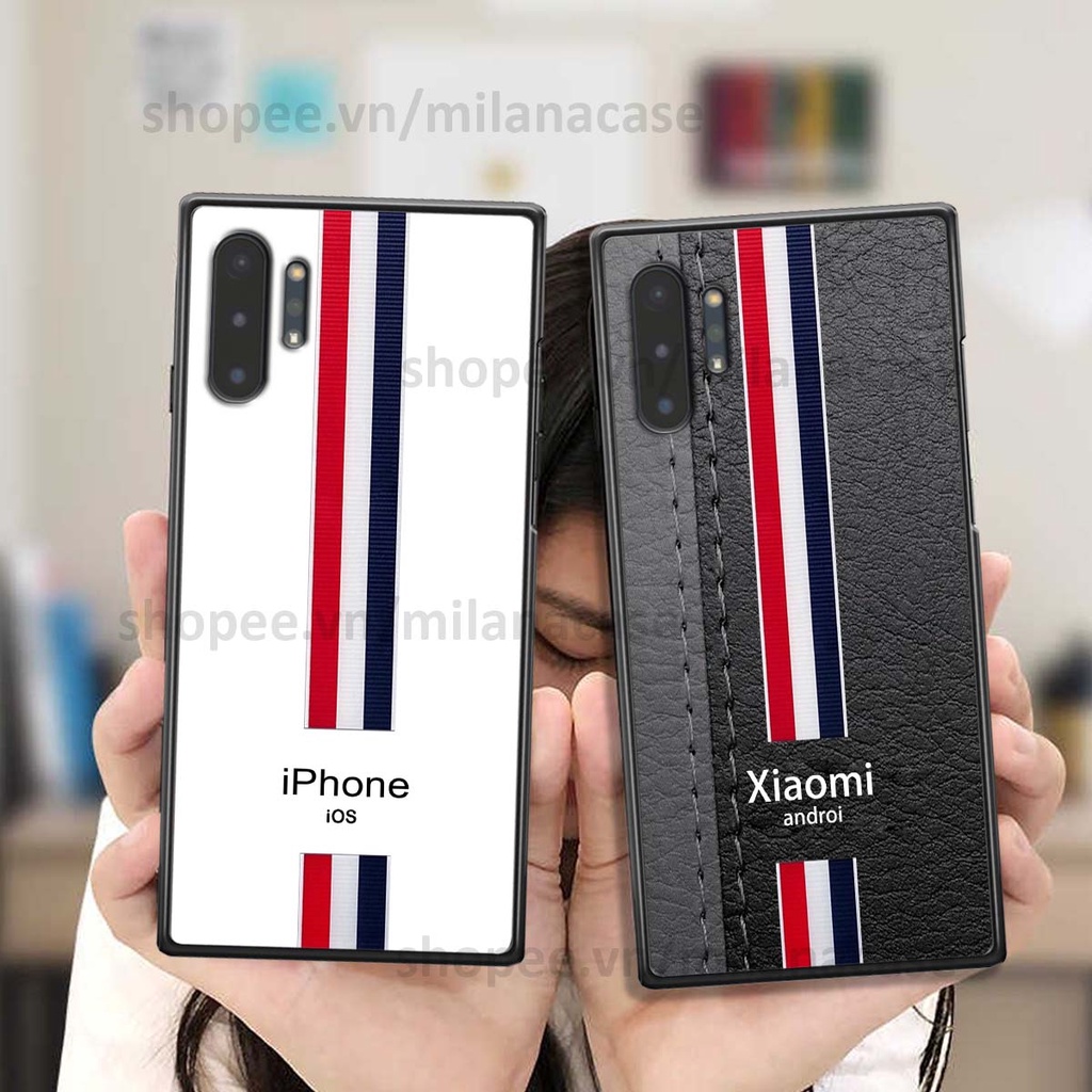 Ốp Samsung Note 10 / Note 10 Plus / Note 10+ in giả da phong cách thể thao, cá tính, thời trang