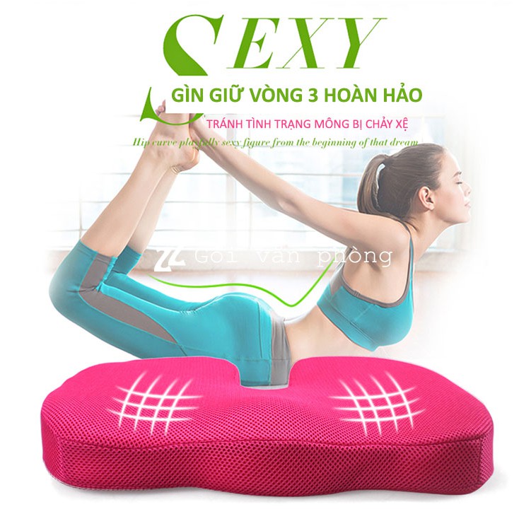 Gối lót ghế cao su non, đệm ngồi văn phòng GLM02