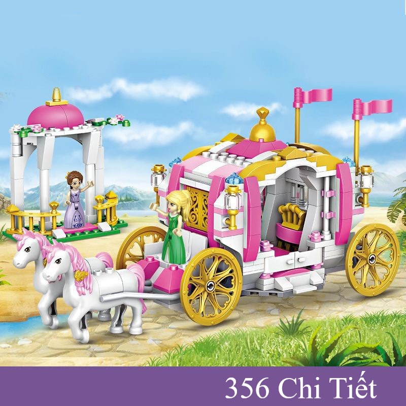 BỘ ĐỒ CHƠI XẾP HÌNH LÂU ĐÀI CÔNG CHÚA FRIENDS, XẾP HÌNH LÂU ĐÀI