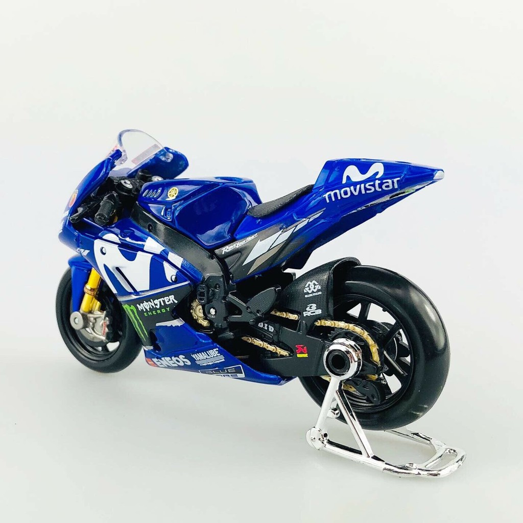 XE MÔ HÌNH - MOTO GP YAMAHA FACTORY RACING 2018 NO.25 - MAISTO tỷ lệ 1:18