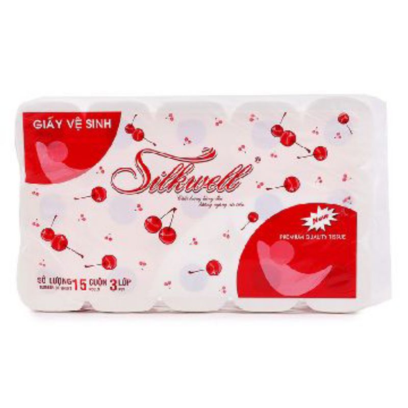 Giấy Vệ Sinh Silkwell 3 Lớp Lốc 15 Cuộn - 8936020575155