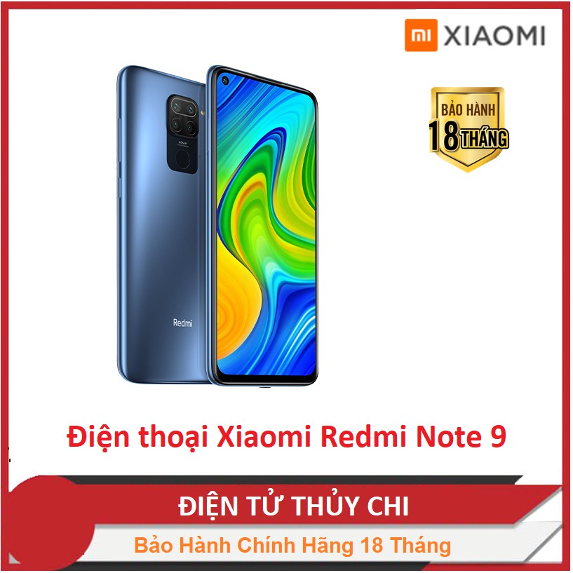[Mã 11ELSALE1 hoàn 7% đơn 300K] Điện thoại Xiaomi Redmi Note 9 (4Gb/128Gb) - Hàng Chính Hãng Mới 100%