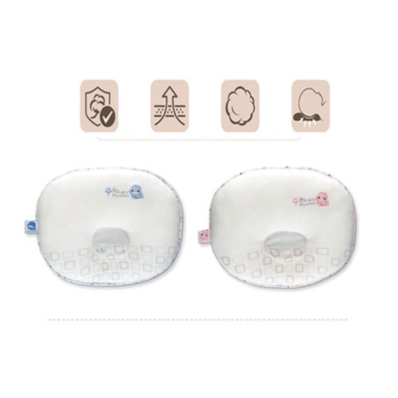 Gối sơ sinh vải organic trợ đầu cho bé KUKU KU2038