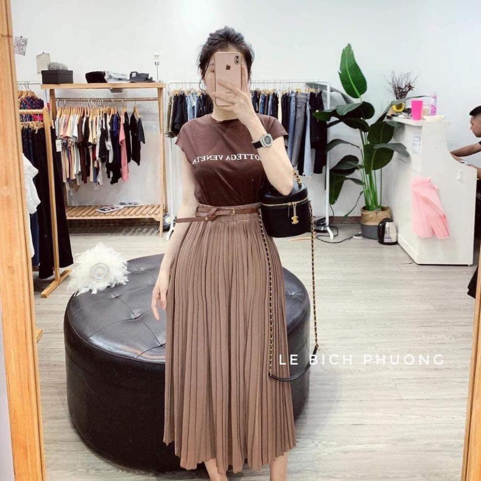 Set đồ nữ cá tính, set váy dài áo thun đi chơi sang chảnh mùa hè đẹp 8A00046 THVVN | BigBuy360 - bigbuy360.vn