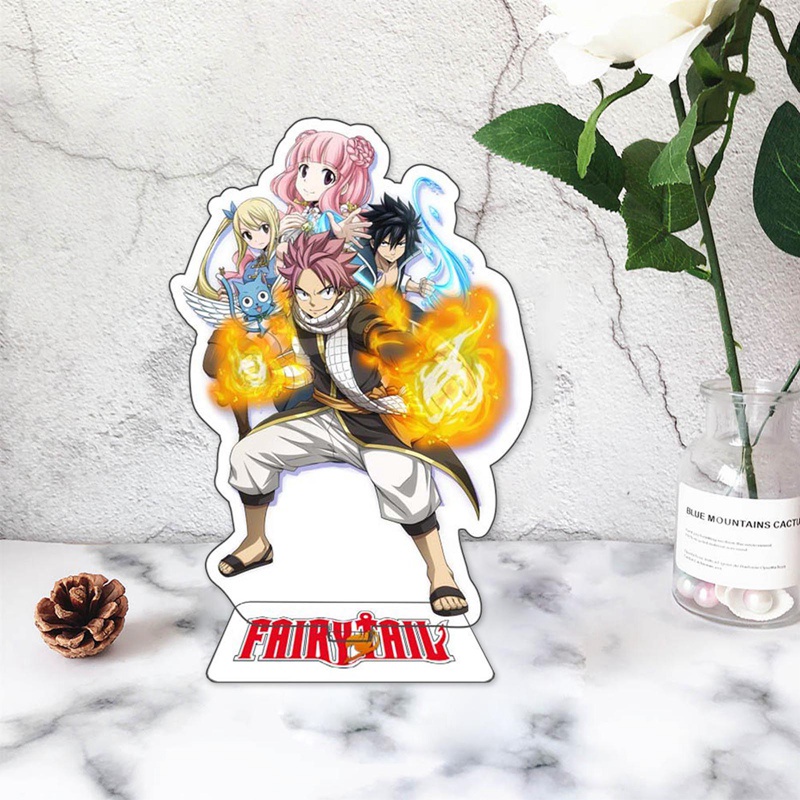 Set 6 Đồ trang trí Nhân Vật Phim Hoạt Hình Fairy Tail Bằng Nhựa Acrylic